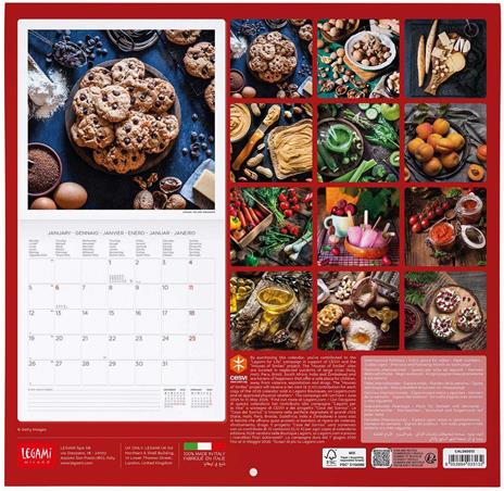 Calendario 2026 da Parete  - Kitchen - 30 x 29 cm - 3