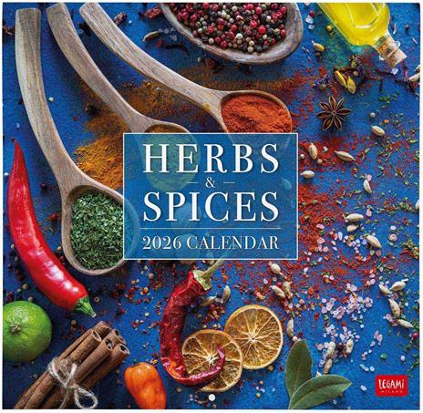 Calendario 2026 da Parete  - Herbs & Spices - 30 x 29 cm