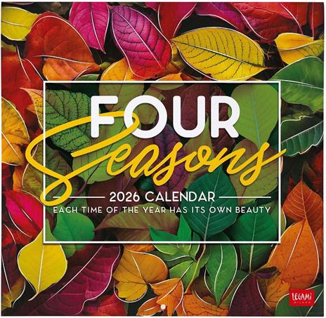 Calendario 2026 da Parete  - 4 Seasons - 30 x 29 cm