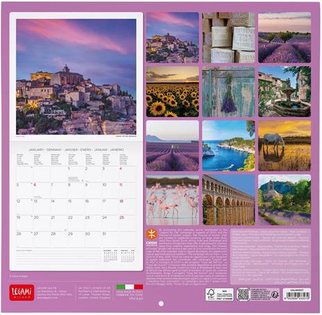 Calendario 2026 da Parete  - Provence - 30 x 29 cm - 3