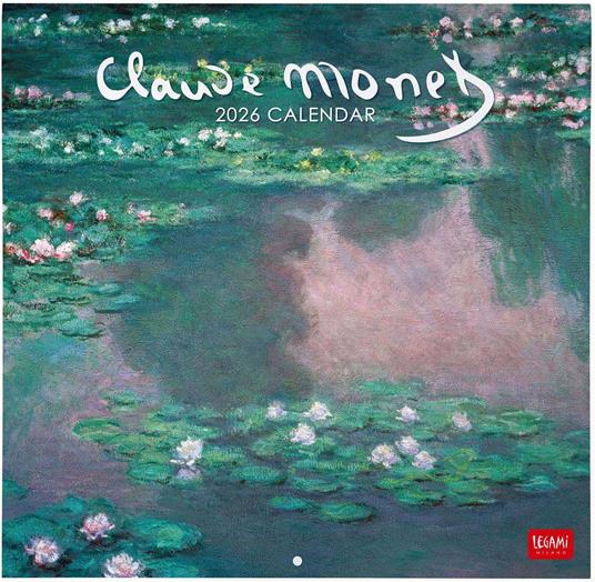 Calendario 2026 da Parete  - Claude Monet - 30 x 29 cm