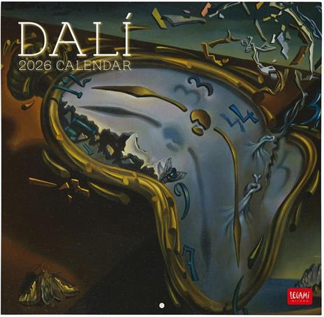 Calendario 2026 da Parete  - Salvador Dali' - 30 x 29 cm