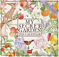 Calendario 2026 da Parete  - My Secret Garden - 30 x 29 cm