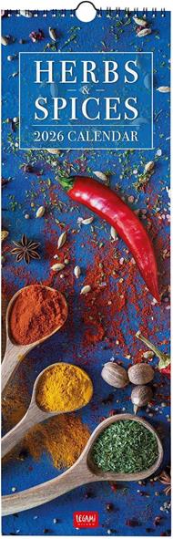 Calendario 2026 da Parete  - Herbs & Spices - 16 x 49 cm