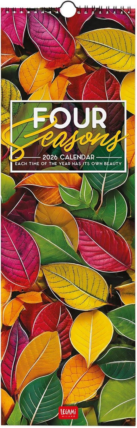 Calendario 2026 da Parete  - 4 Seasons - 16 x 49 cm
