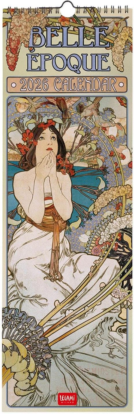 Calendario 2026 da Parete  - Belle Époque - 16 x 49 cm