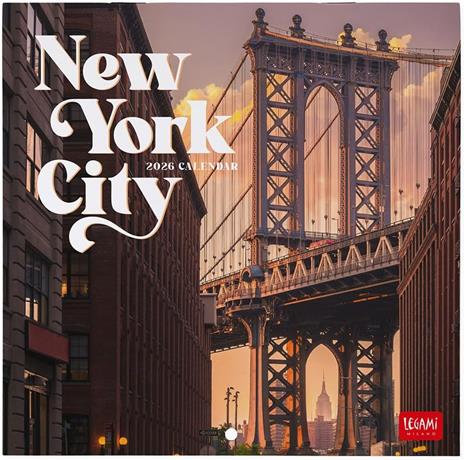 Calendario 2026 da Parete  - New York - 18 x 18 cm
