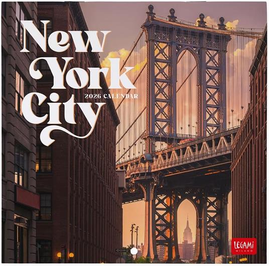 Calendario 2026 da Parete  - New York - 18 x 18 cm