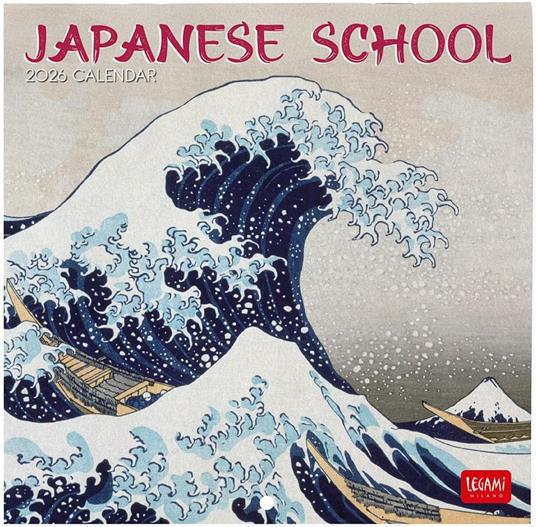 Calendario 2026 da Parete  - Japanese School - 18 x 18 cm