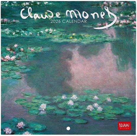 Calendario 2026 da Parete  - Claude Monet - 18 x 18 cm
