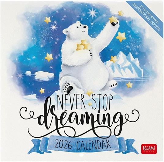 Calendario 2026 da Parete  - Aphorisms - 18 x 18 cm