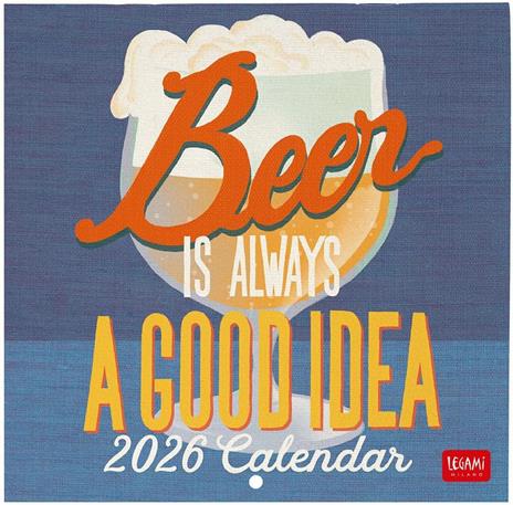 Calendario 2026 da Parete  - Beer - 18 x 18 cm