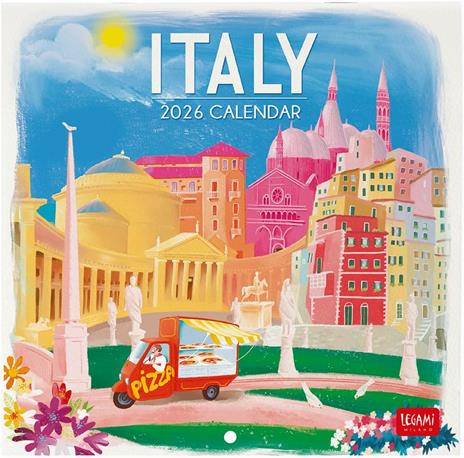 Calendario 2026 da Parete  - Italy - 18 x 18 cm