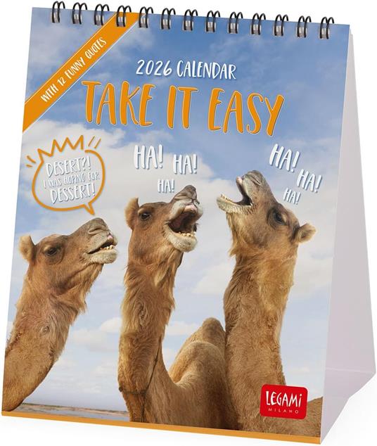 Calendario 2026 da Tavolo  - Take It Easy - 12 x 14,5 cm