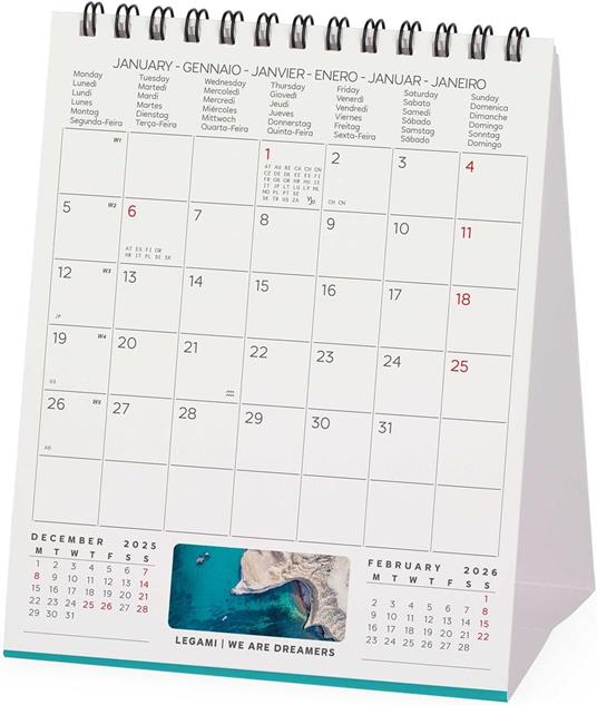 Calendario 2026 da Tavolo  - Vitamin Sea - 12 x 14,5 cm - 3