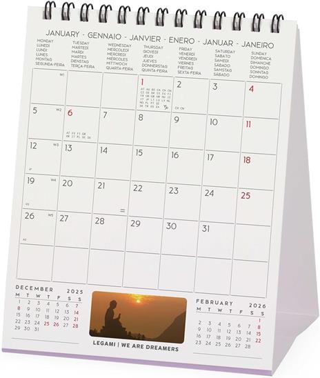 Calendario 2026 da Tavolo  - Peace Of Mind - 12 x 14,5 cm - 3