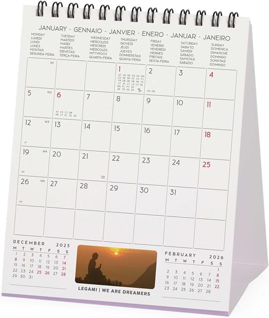Calendario 2026 da Tavolo  - Peace Of Mind - 12 x 14,5 cm - 3