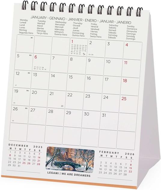 Calendario 2026 da Tavolo  - New York - 12 x 14,5 cm - 3
