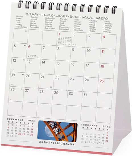 Calendario 2026 da Tavolo  - Paris - 12 x 14,5 cm - 3