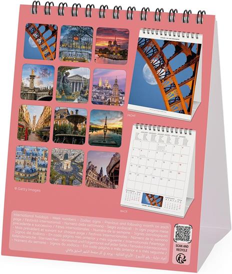 Calendario 2026 da Tavolo  - Paris - 12 x 14,5 cm - 4