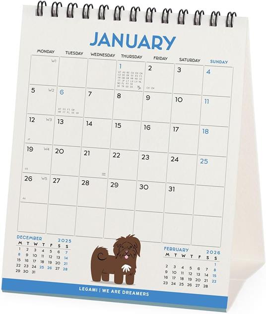 Calendario 2026 da Tavolo  - Dogs Of The World - 12 x 14,5 cm - 3