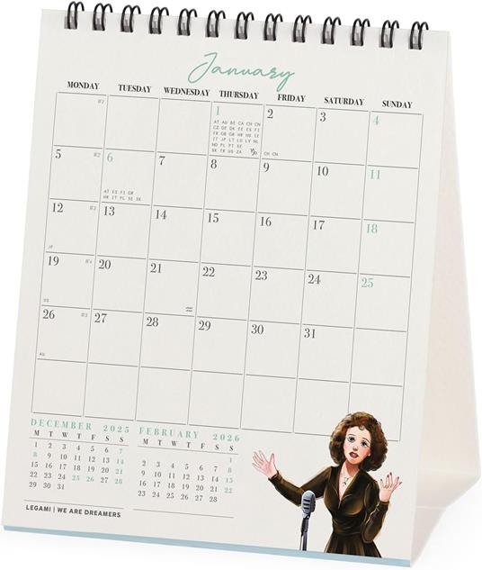 Calendario 2026 da Tavolo  - Inspiring Women - 12 x 14,5 cm - 3