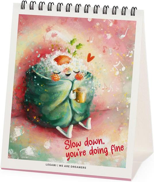 Calendario 2026 da Tavolo  - Good Vibes Only - 12 x 14,5 cm - 2