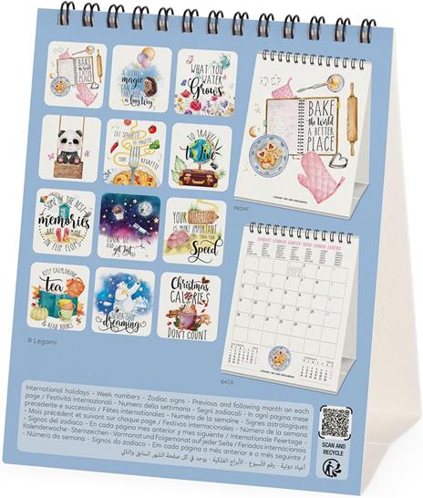 Calendario 2026 da Tavolo  - Aphorisms - 12 x 14,5 cm - 4