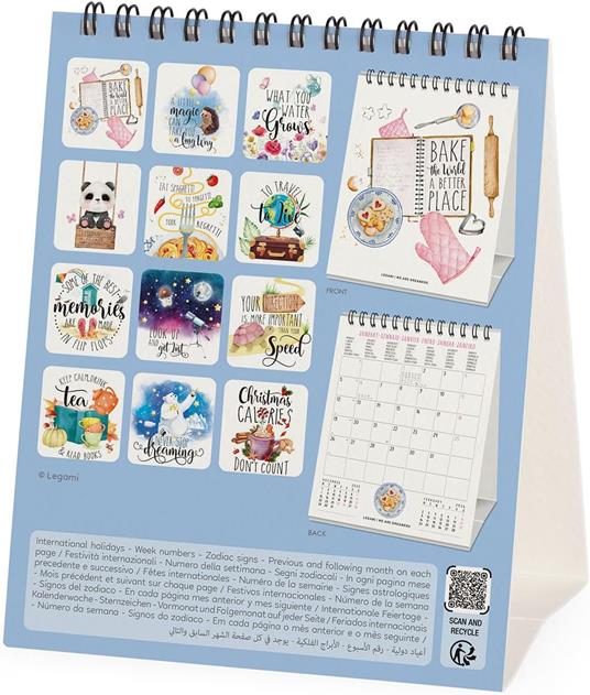 Calendario 2026 da Tavolo  - Aphorisms - 12 x 14,5 cm - 4