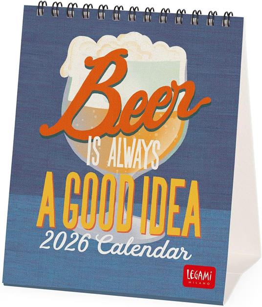 Calendario 2026 da Tavolo  - Beer - 12 x 14,5 cm