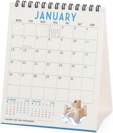 Calendario 2026 da Tavolo  - Italy - 12 x 14,5 cm - 3