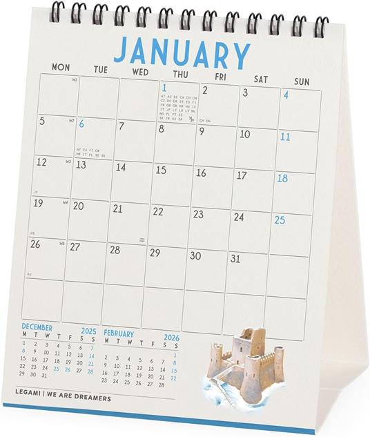 Calendario 2026 da Tavolo  - Italy - 12 x 14,5 cm - 3