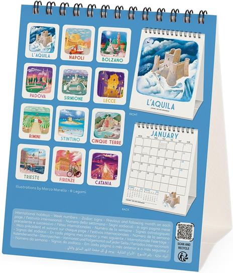 Calendario 2026 da Tavolo  - Italy - 12 x 14,5 cm - 4