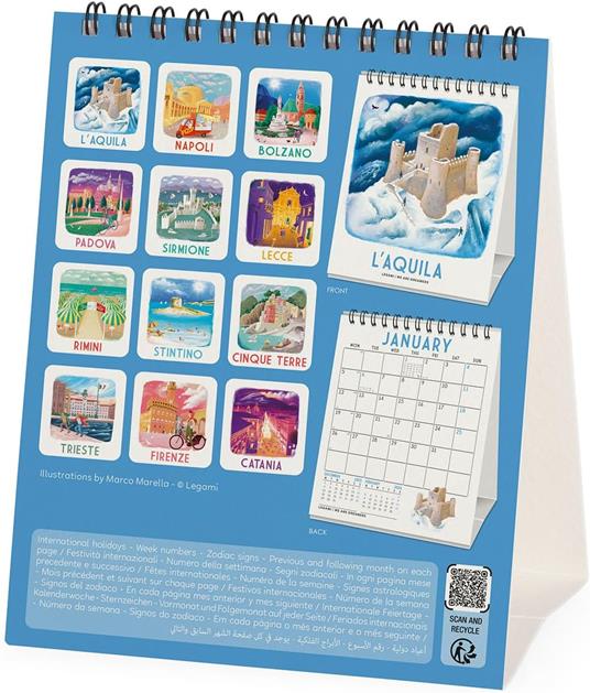 Calendario 2026 da Tavolo  - Italy - 12 x 14,5 cm - 4