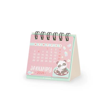 Micro Calendario Legami 2026, 5,8 x 5,3 cm - Cute Animals