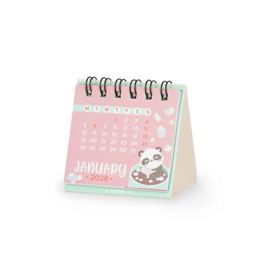 Micro Calendario Legami 2026, 5,8 x 5,3 cm - Cute Animals