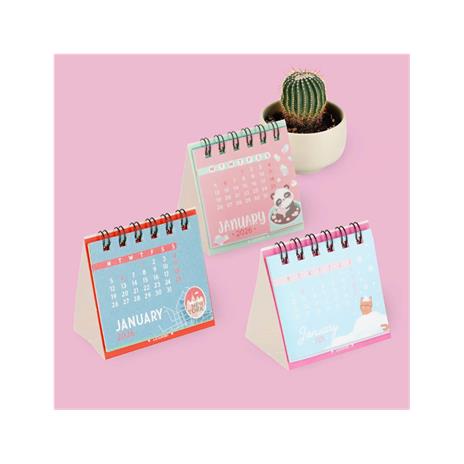 Micro Calendario Legami 2026, 5,8 x 5,3 cm - Cute Animals - 2