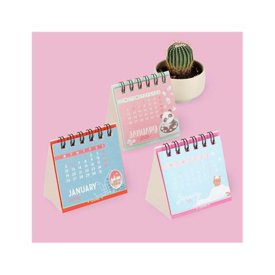 Micro Calendario Legami 2026, 5,8 x 5,3 cm - Cute Animals - 2