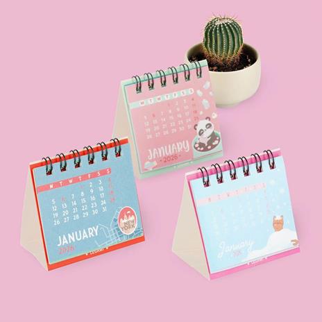 Micro Calendario Legami 2026, 5,8 x 5,3 cm - Kitty - 2