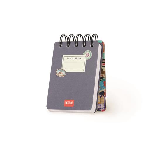 Blocco Spiralato a Righe - Spiral Notepad - Mini - Travel Stickers - 2