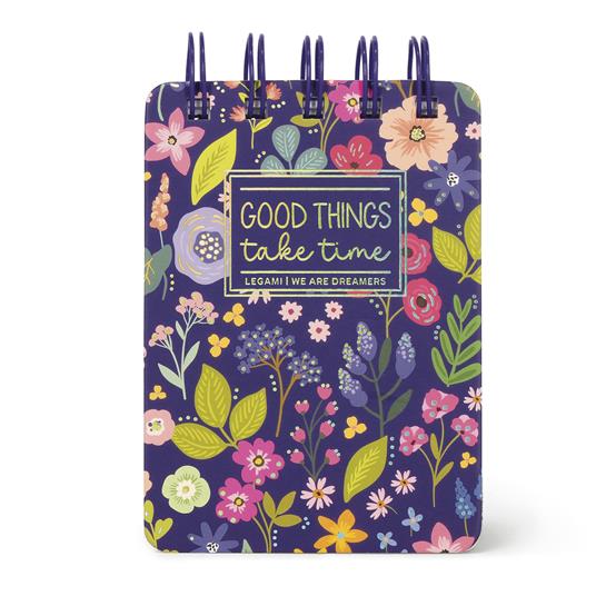 Blocco Spiralato a Righe - Spiral Notepad - Mini - Flowers