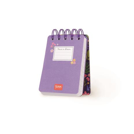 Blocco Spiralato a Righe - Spiral Notepad - Mini - Flowers - 2