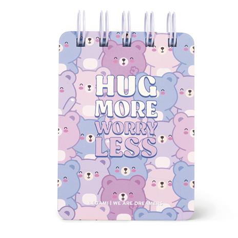 Blocco Spiralato a Righe - Spiral Notepad - Mini - Teddy Bear