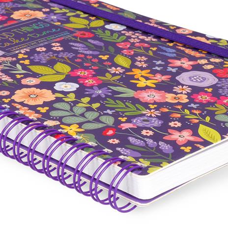Blocco Spiralato a Righe - Spiral Notebook - Large - Flowers - 4