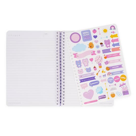 Blocco Spiralato a Righe - Spiral Notebook - Large - Teddy Bear - 5