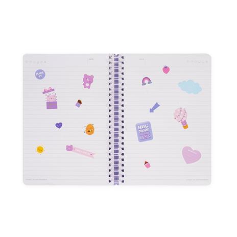 Blocco Spiralato a Righe - Spiral Notebook - Large - Teddy Bear - 6