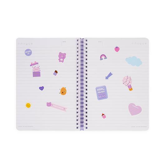 Blocco Spiralato a Righe - Spiral Notebook - Large - Teddy Bear - 6