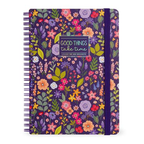 Blocco Spiralato a Righe - Spiral Notebook - Maxi - Flowers
