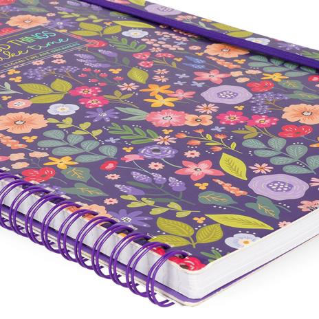 Blocco Spiralato a Righe - Spiral Notebook - Maxi - Flowers - 4