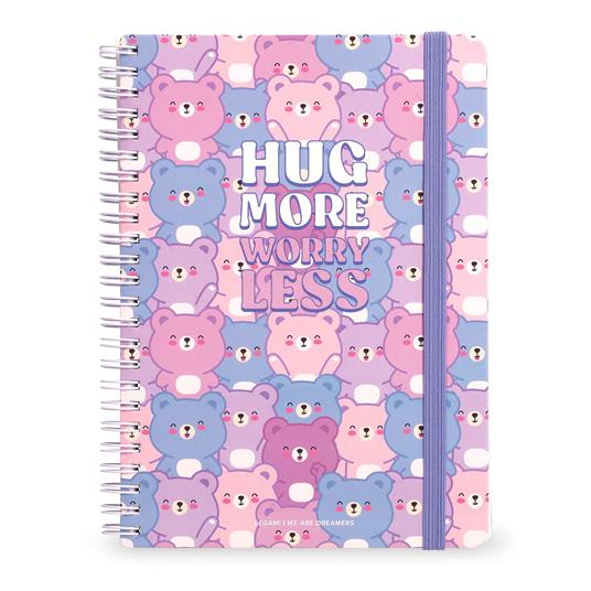 Blocco Spiralato a Righe - Spiral Notebook - Maxi - Teddy Bear